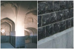 استفاده از سنگ ازاره برای پای بناهای تاریخی وساختمان های جدید