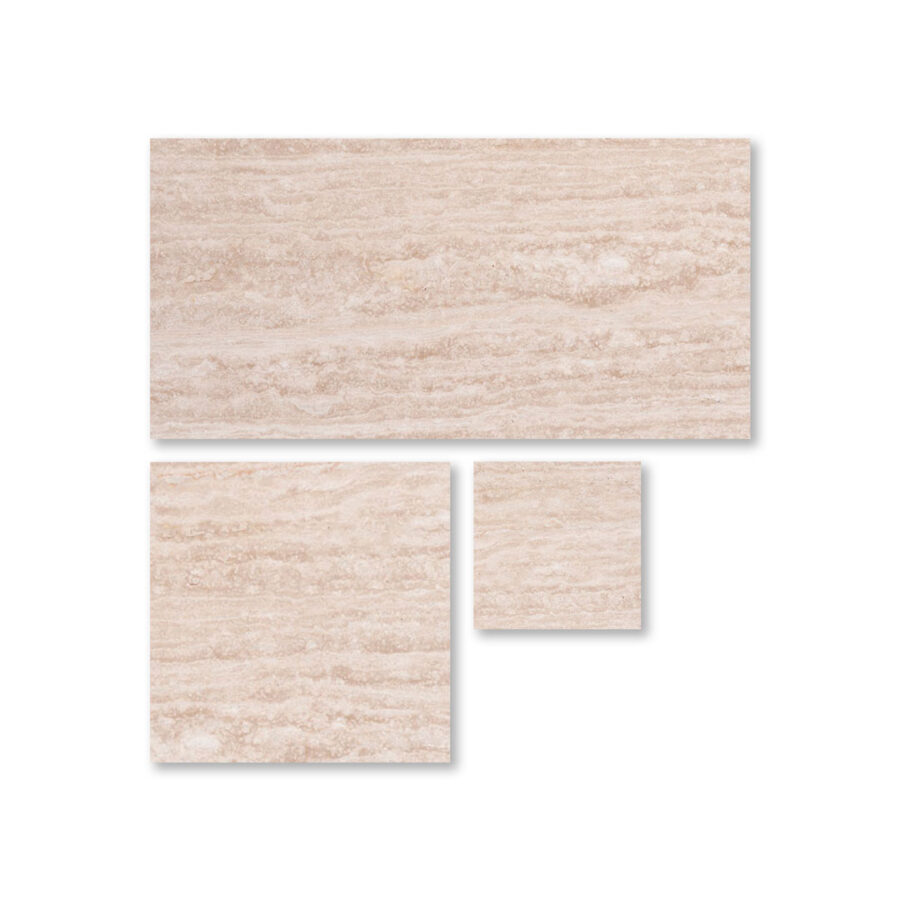 سنگ تایل ابعادی تراورتن سفید دره بخاری صیقلی فیلد - تصویر 1