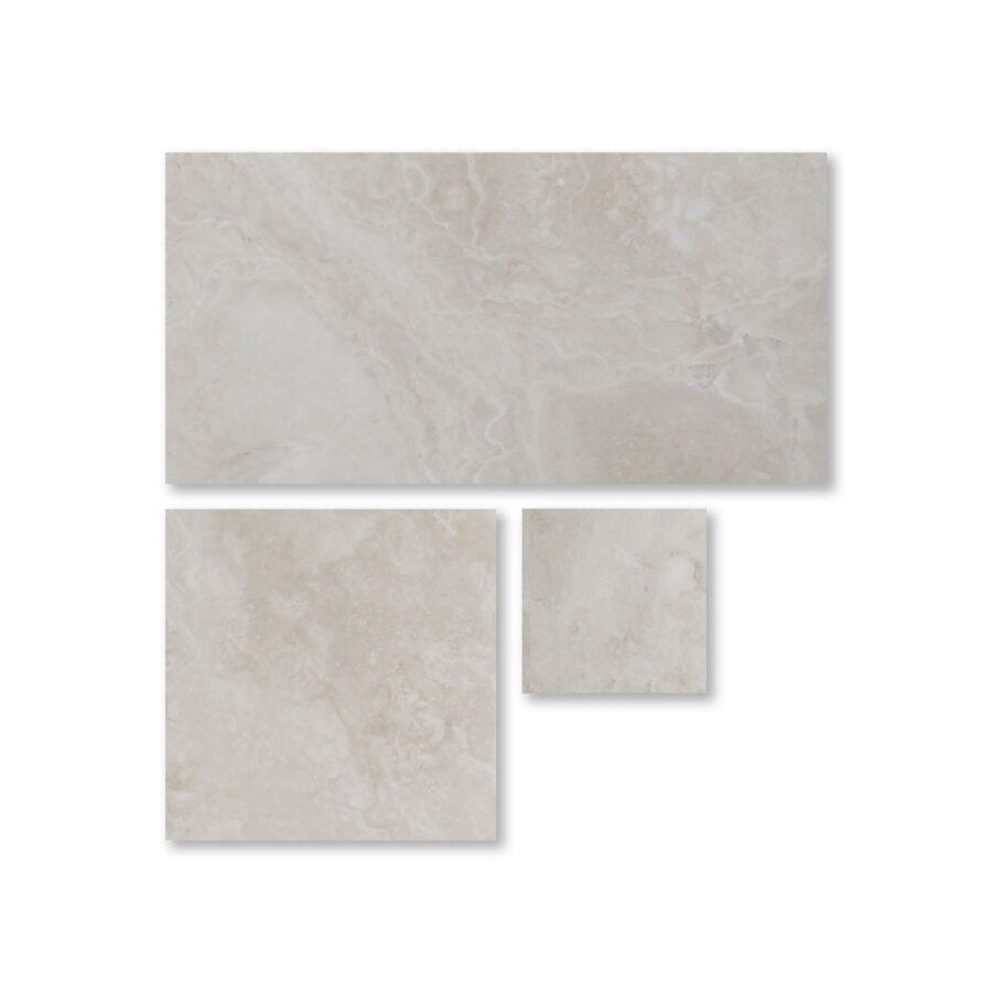 سنگ تایل ابعادی تراورتن سفید عباس آباد صیقلی فیلد - تصویر 1