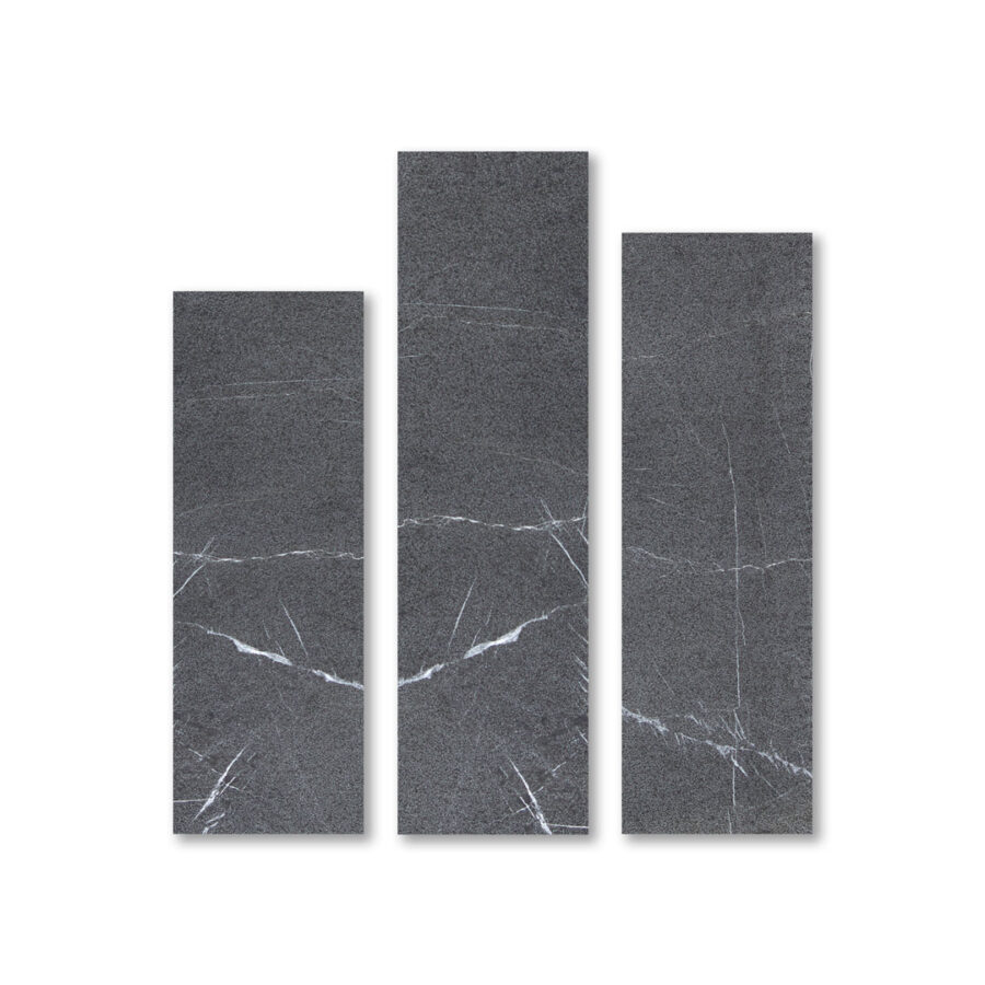 سنگ تایل طولی مرمریت لاشتر مشکی بوشهمر چرمی - تصویر 1