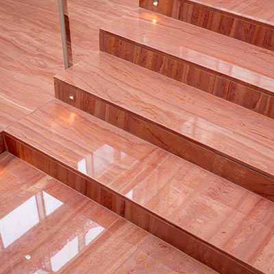 پله مرمریت صورتی بوانات