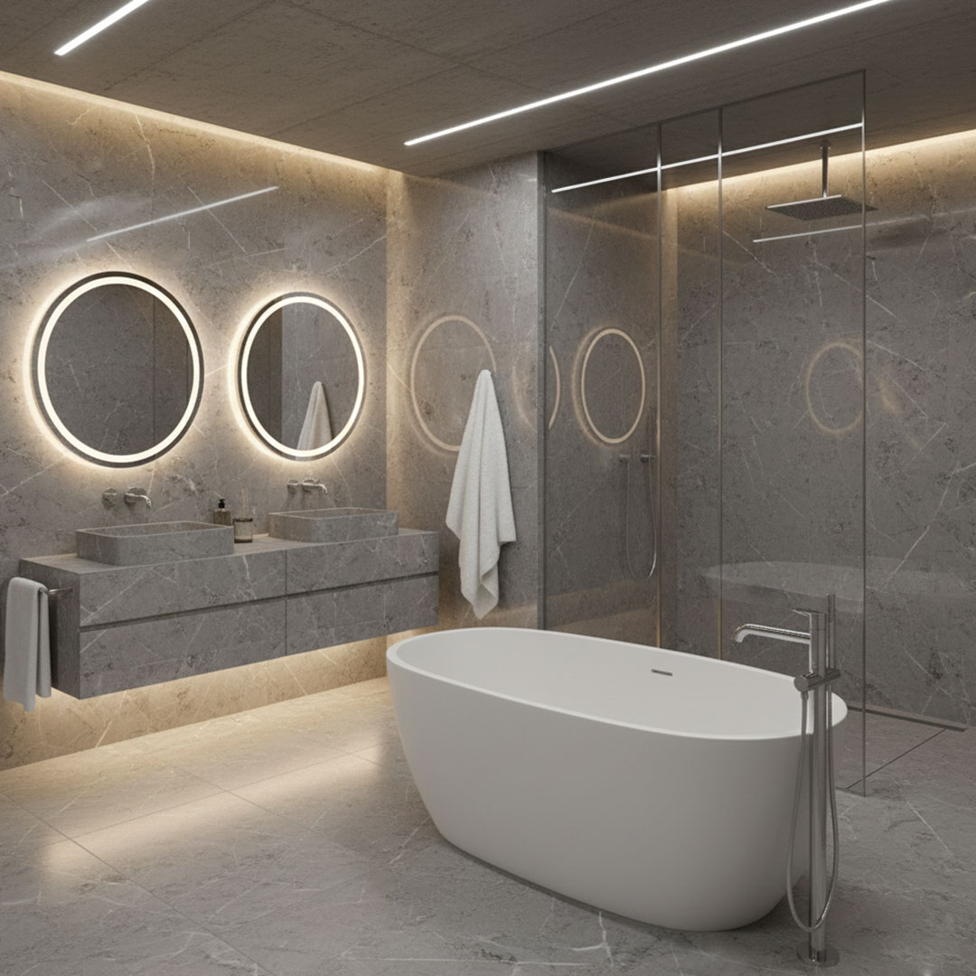 تایل طولی مرمریت مشکی لاشتر سندبلاست